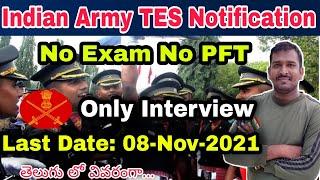 Indian Army TES Notification Full Details In Telugu || How to Apply Army TES Notification In Telugu