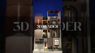 Modern Minimalist House 3D Render Video #3drender #3dhousemodel #home #architecturaldesign