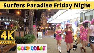 Friday Night Walk Surfers Paradise - Nightlife Gold Coast ️ Australia