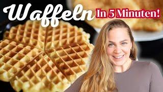 Selbstgemachte Waffeln in 5 Minuten – Schnell & Einfach! | Zuckerfreie & gesunde Rezepte