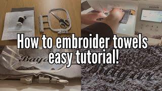 Step-by-Step Guide to Embroidering Towels with an Embroidery Machine: Embroidery for Beginners