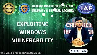 Exploiting Windows Vulnerability #GICSEH #cybersecurity #ethicalhacking