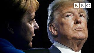 When cool Angela Merkel met fiery Donald Trump - BBC