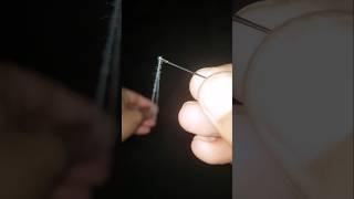 How to Thread and Knot a Needle for Hand Sewing - the easy way #sewing #sew #stiching