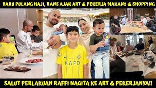 BARU PULANG HAJI RAFFI NAGITA AJAK ART & PEKERJA RANS  MAKAN2, NIKMATNYA MAKAN SEMEJA DGN BOS!