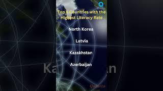 Top 5 Countries with the Highest Literacy Rate #class #geography #quanta #exam #map #cbse @quanta-1