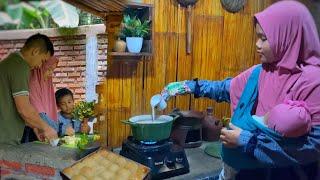 Syahdunya masak saat hujan di Desa | masak di dapur dalam rumah sederhana | Hidup di Desa