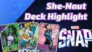 Luna Snow ramps up She-Hulk Infinaut | Marvel SNAP Deck Highlight