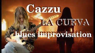 Cazzu - LA CUEVA blues improvisation guitar / Cazzu LA CUEVA reaction on GUITAR