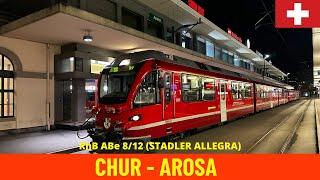 Cab Ride Chur - Arosa (Arosabahn, Rhaetian Railway - Switzerland) train driver's  view in 4K