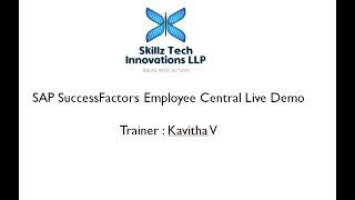 Comprehensive SAP SuccessFactors Employee Central Demo: Exploring Key Features, Part 1 #SAP
