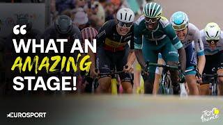 HARD FOUGHT FINISH! ‍ | Tour de France Stage 8 Reaction | Eurosport Cycling