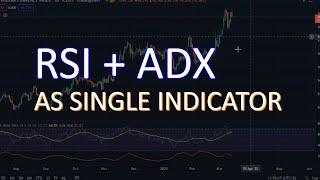 RSI and ADX as Single Indicator. Tradingview Pine Script