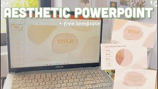 HOW TO MAKE AN AESTHETIC POWERPOINT PRESENTATION I Aesthetic slides + free template ft. EdrawMax