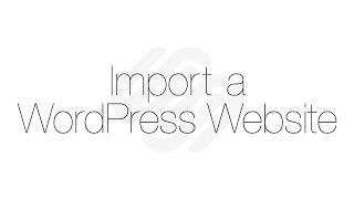 Squarespace 7 Tutorial: Import a WordPress Website