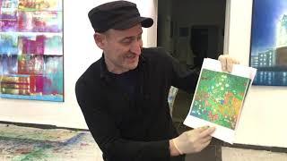 Blumenexplosion - malen nach Gustav Klimt,  Reportage von einem Workshop. Hamburg