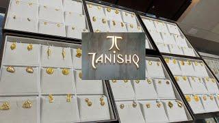 Tanishq lightweight everyday daily wear gold earrings designs with price and weight gold studs