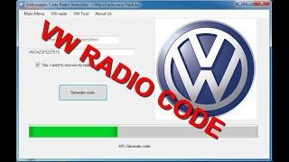 How To Get Volkswagen VW Radio Code for Free Decoder Polo,Golf,Passat,Bora,Jetta,Transporter