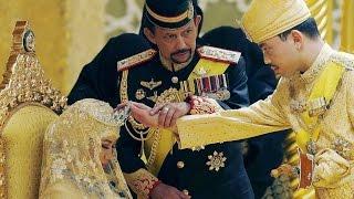 GOLD wedding: Sultan of Brunei's son (Prince Abdul Malik) married with Dayangku Raabi'atul 'Adawiyya