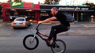 Guy Doing Sustained Wheelie on South Congress in Austin TX 6:30am 01Aug2015