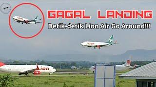 Seconds of Lion Air Plane Failed to Land / Go Around at Sultan Hasanuddin Airport