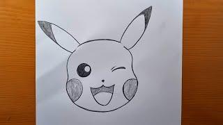 comment dessiner pikachu facile étape par étape  | dessiner un anime avec un crayon