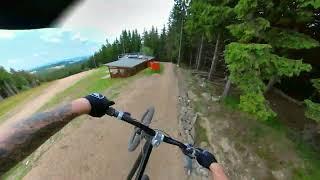 Bike Park Kopřivná - Spicy Freeride trail helmetcam 2023 | POV