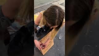 Homeless lady  only made $7 for food and this happened