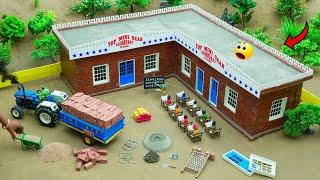 diy mini tractor school building making with bricks science project | rc tractor | @topminigear