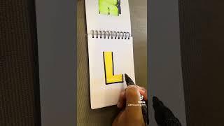 Level 1 - Graffiti Tutorial - Letter L  #graffiti #art #drawing #graffitiartist #graffitilovers