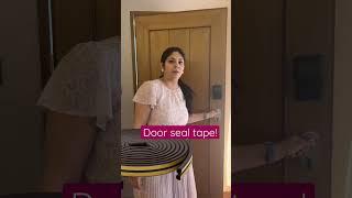 Door seal tape for sound proofing doors! #interiordesign #coloraza #shorts #homehacks #homedecor