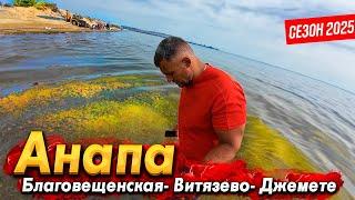 АНАПА СЕГОДНЯ- ШОК ОТ МОРЯ! НАЧАЛО СЕЗОНА - ГДЕ ЖЕ ТУРИСТЫ? БЛАГОВЕЩЕНСКУЮ ЗАКРЫЛИ? ВИТЯЗЕВО 2025