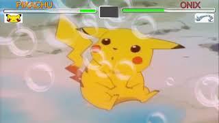 Pikachu VS Onix  Round 2 | Pokemon Indigo League