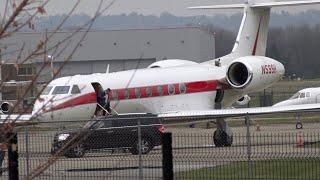 GULFSTREAM G550 Arrives At Lunken With 1 Passenger. DO YOU RECOGNIZE THIS GUY?