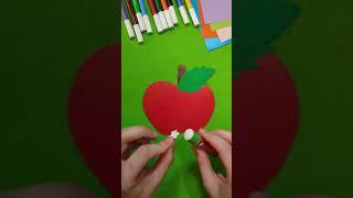 Red Apple  #tutorial #activities #creative #ideas #craft #papercraft #crafttutorial #apple #fruit