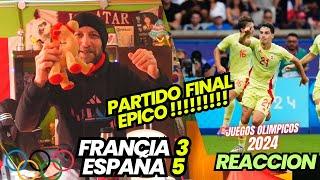 FRANCIA 3 vs ESPAÑA 5 - Reacciones de Hinchas - Juegos Olimpicos 2024