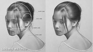 Realism in drawings - Learn to draw realistic portrait using Loomis Method