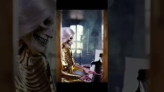 Death plays piano #pop #piano #song #popculture #santamuertetarot #heavymetal