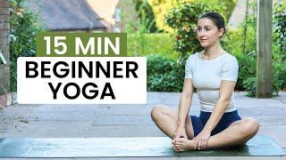 15 Min Beginner Yoga | Easy Going Yoga For Beginners
