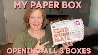 Opening All 3 My Paper Box Subscriptions | September 2022 | Stationary Subscription Boxes