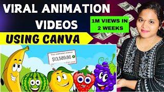 How to create FACELESS KIDS EDUCATIONAL ANIMATIONS using Canva Telugu | Animation Videos using AI