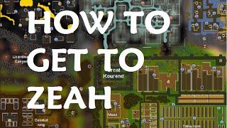 How to get to Great Kourend ( Zeah ) OSRS