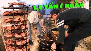 Giant Tandoor 35 Goats, 500Kg Beef, 175 Chickens Every Day - Street Food In Uzbekistan 