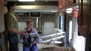 Multi-Lift Handicap Disability Patient Transfer Lift: Transfer chair to bed inside a Motor Home/RV