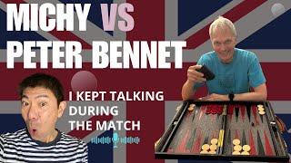 Backgammon, Michy vs Peter Bennet