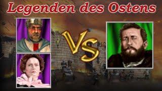 Richard + Schnecke vs Bär | Legenden des Ostens | Stronghold Crusader - KI Kämpfe