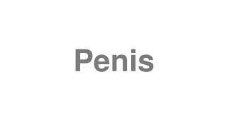 How to Pronounce "Penis"