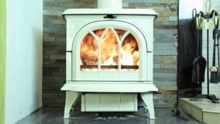 STOVAX 30 Huntingdon (6kW) cream enamel wood burning & multifuel stove