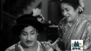 Sabash Meena  1958  --  Sivaji, Rajagopal & M R  Santhanam Intereesting Scene