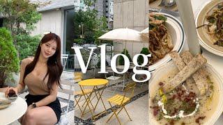 Vlog | 퇴근 후 운동하고 수성못 밤마실 · 오프날엔 공복유산소 · 국수 맛집  (매운 거 좋아하면 꼬옥 먹어주믄 돼) · 대구 브런치 카페 · 누드 닭발 인생 첫 경험